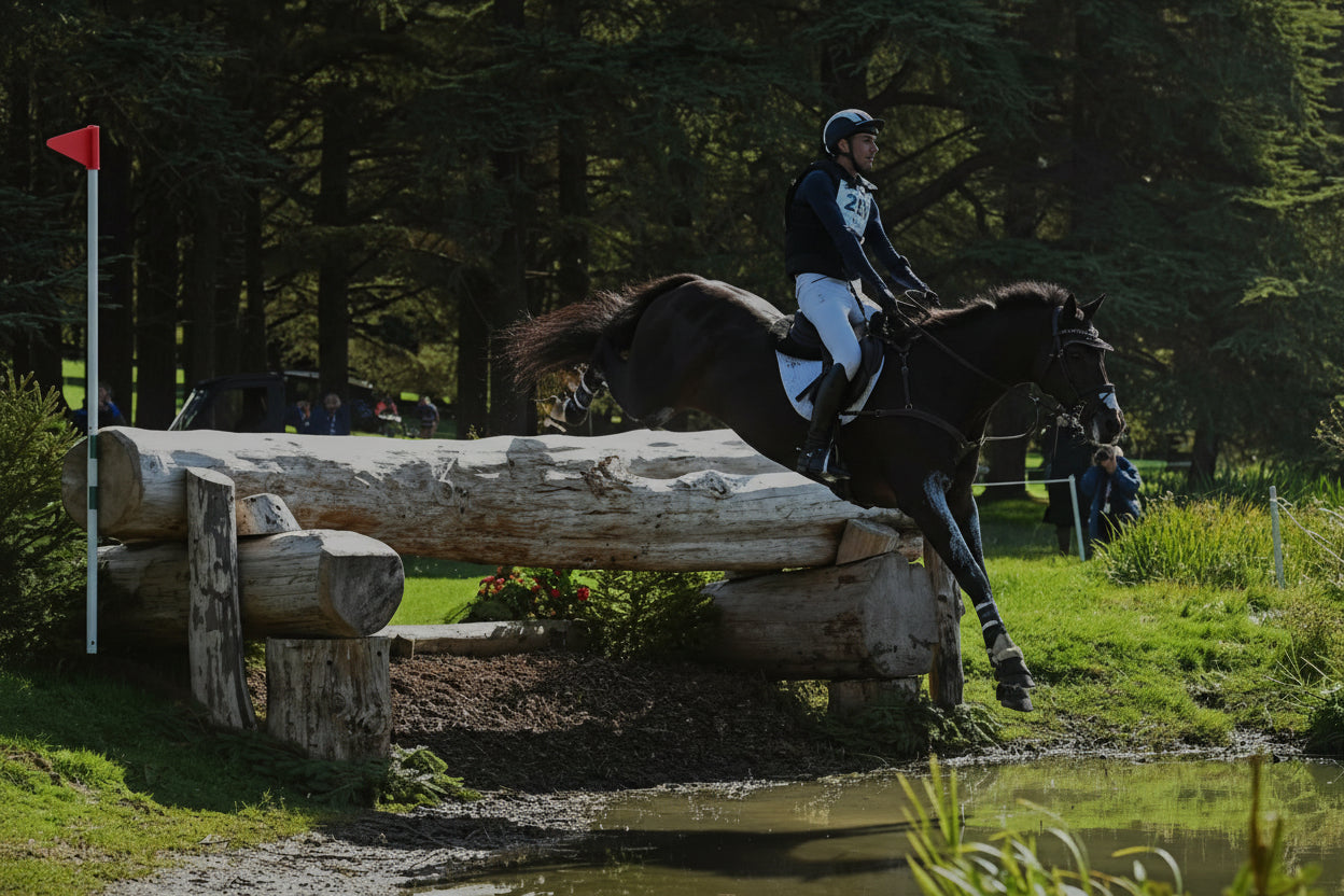 Chris Talley international 5* event rider rides FE Marco Polo at Blenheim   